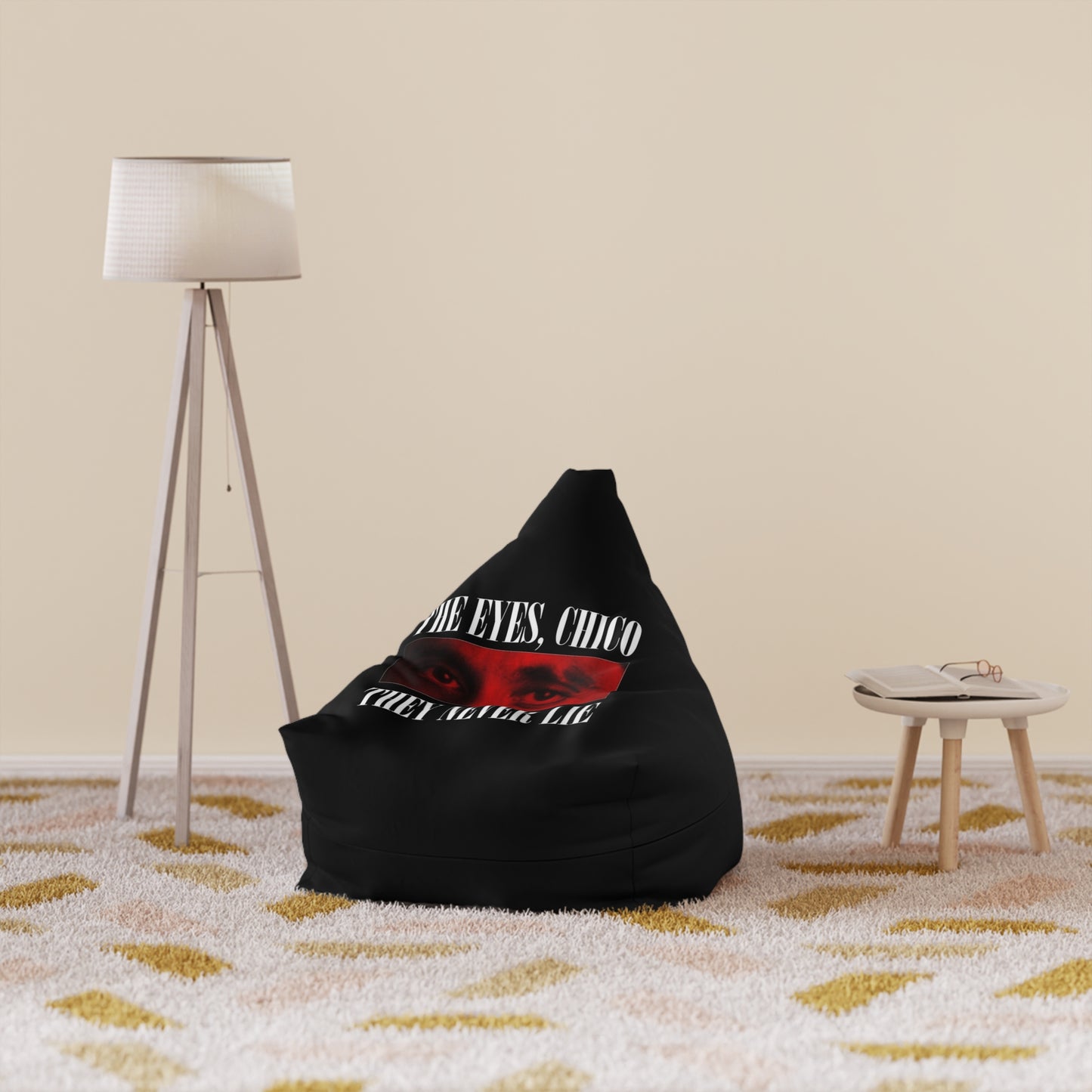 The eyes chico they never lie - Bean Bag Chair Cover